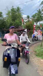 HUT RI Ke-79 Tahun, Pawai Unik Desa Srikuncoro Tampilkan Berbagi Karakter Horor