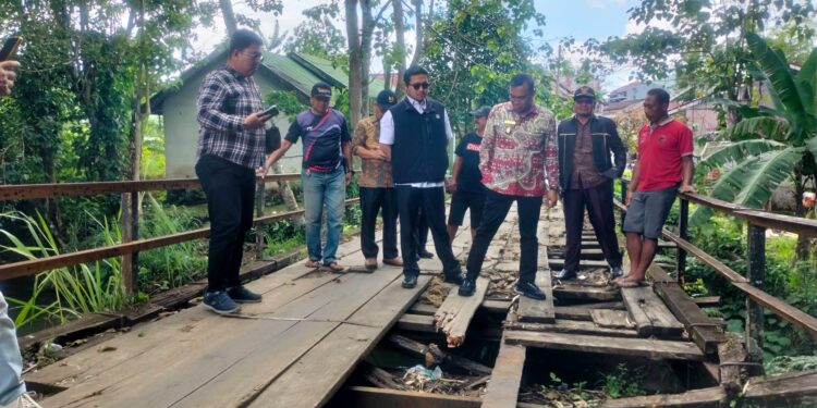 Wabup dan Ketua DPRD Kepahiang Sidak ke Jembatan Sidodadi