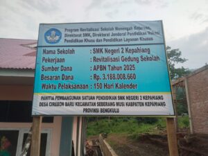 2025, SMKN 2 Kepahiang Bangun 7 Lokal Baru