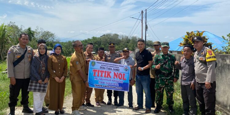 Pemanfaatan DD 2026, Desa Taba Jambu Gelar Titik Nol Pembangunan Jalan
